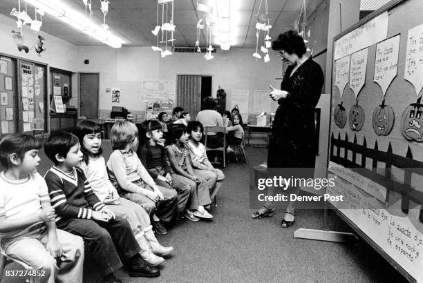 Carmen Gallezos Bilingual Class. Credit: The Denver Post