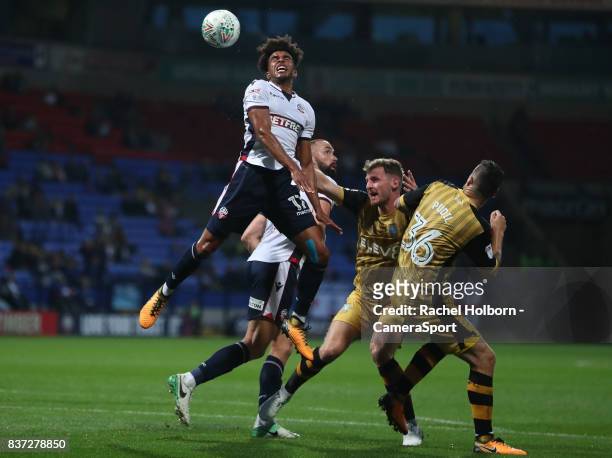 Bolton Wanderers' Derik Osede during the Carabao Cup Second Round match between Bolton Wanderers and Sheffield Wednesday at Reebok Stadium on August...
