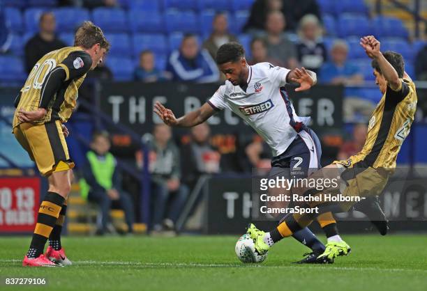 Bolton Wanderers' Mark Little during the Carabao Cup Second Round match between Bolton Wanderers and Sheffield Wednesday at Reebok Stadium on August...