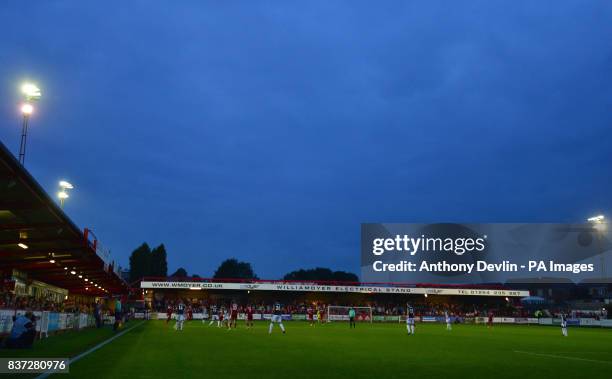 General view during the Carabao Cup, Second Round match at the Wham Stadium, Accrington.