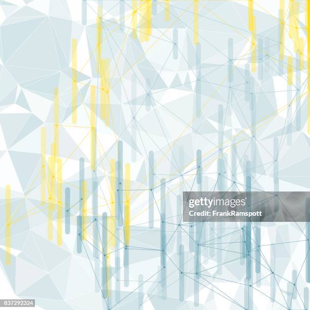 electricity vector network bar chart pattern - triangulation stock illustrations