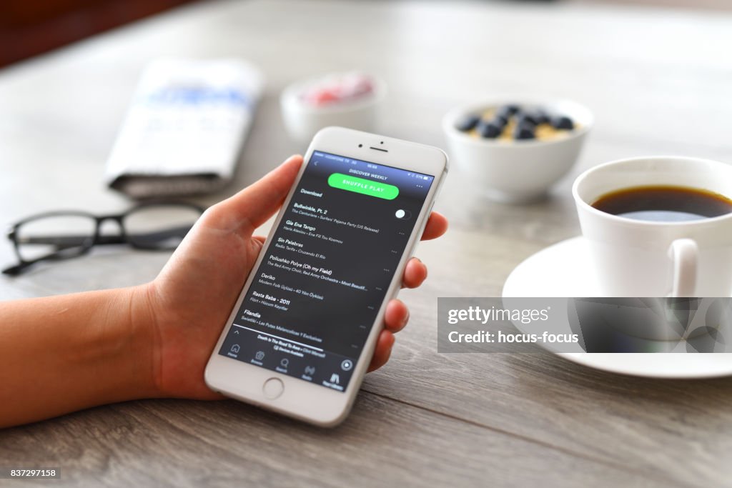Spotify on iPhone