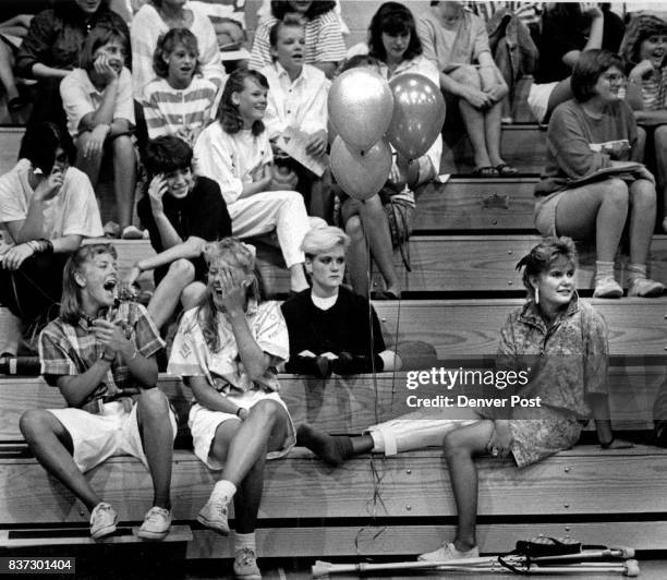 Students at St. Mary's Academy show differing reactions to a faculty presentation on a special welcoming day at the school. Regular classes start on...