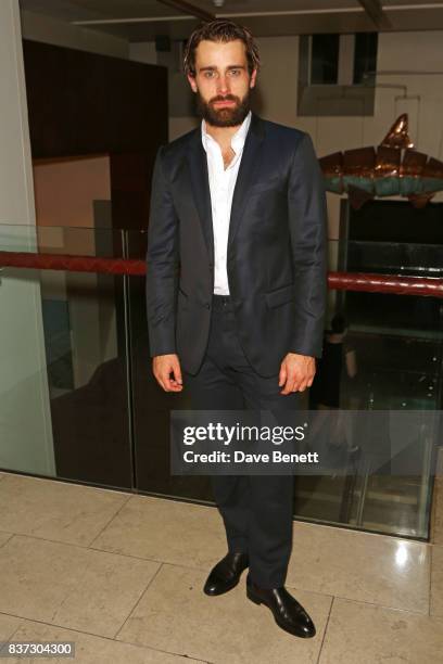 Cast member Christian Cooke attends the press night after party of "Knives In Hens" at The Hospital Club on August 22, 2017 in London, England.