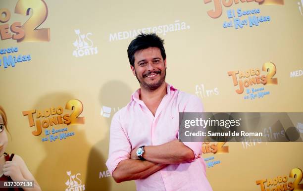 Martin Barreiro attends the 'Tadeo Jones 2. El Secreto Del Rey Midas' Madrid Premiere on August 22, 2017 in Madrid, Spain.