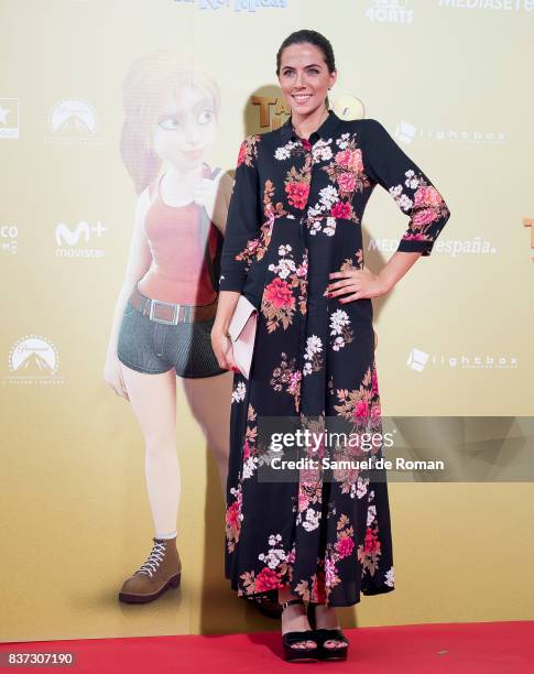 Laura Durand attends the 'Tadeo Jones 2. El Secreto Del Rey Midas' Madrid Premiere on August 22, 2017 in Madrid, Spain.