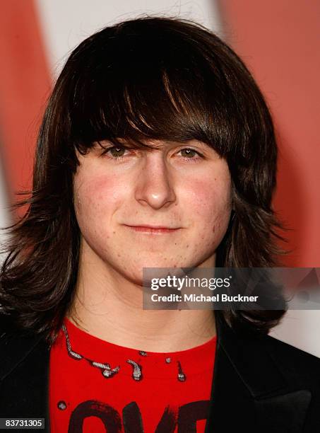 Actor Mitchel Musso arrives at the premiere of Walt Disney Animation Studios' "Bolt" held at the El Capitan Theatre on November 17, 2008 in...