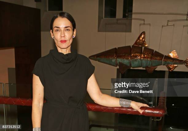Director Yael Farber attends the press night after party of "Knives In Hens" at The Hospital Club on August 22, 2017 in London, England.