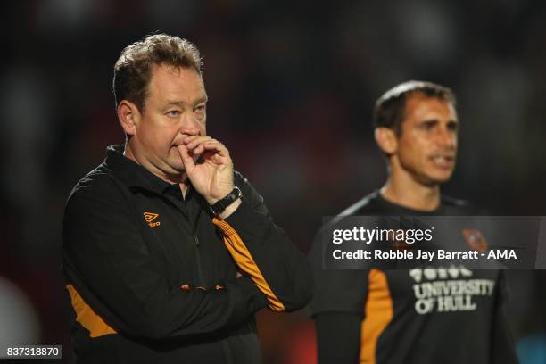 Leonid Slutsky head coach / manager of Hull City during the Carabao Cup Second Round match between Doncaster Rovers and Hull City at Keepmoat Stadium...