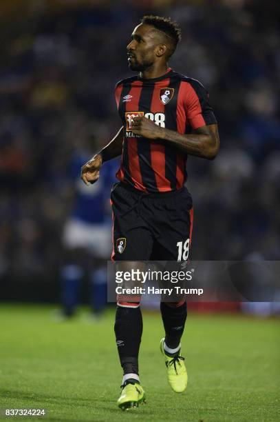 Jermain Defoe of AFC Bournemouth in action during the Carabao Cup Second Round match between Birmingham City and AFC Bournemouth at St Andrews on...