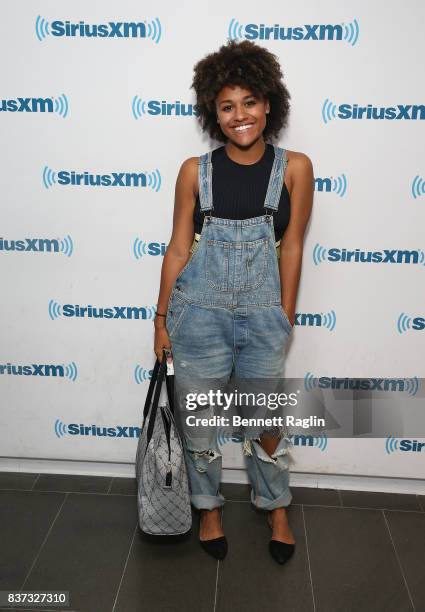 Actress Ariana DeBose visits SiriusXM at SiriusXM Studios on August 22, 2017 in New York City.