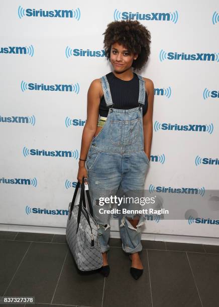 Actress Ariana DeBose visits SiriusXM at SiriusXM Studios on August 22, 2017 in New York City.