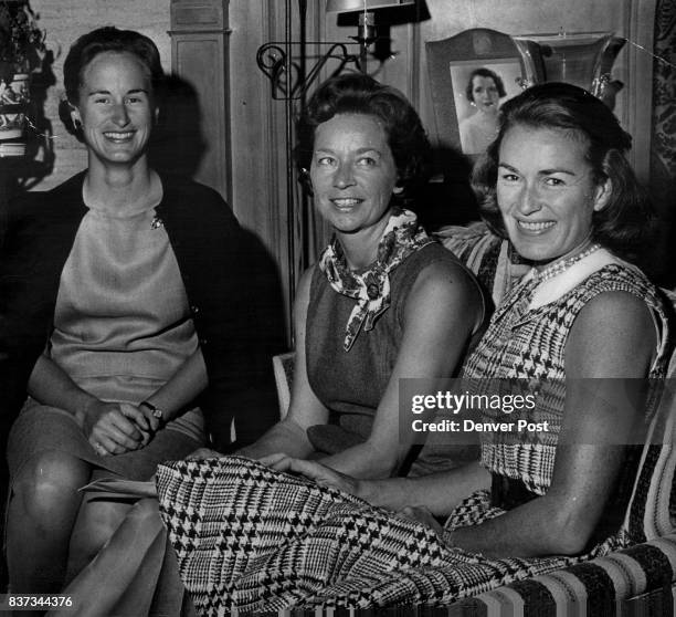 Trio of Debutante Ball committee workers are, from left, Mrs. Thomas Payne, programs, Mrs. John T. Allen Jr., publicity, Mrs. Ivor C. Peterson,...