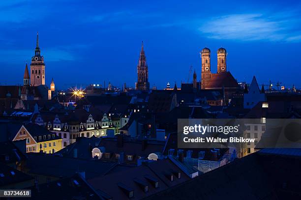 germany, bayern/bavaria, munich, old town munich - munich night stock pictures, royalty-free photos & images