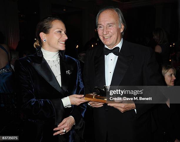 Princess Zahra Aga Khan and Aga Khan attends the Cartier Racing Awards 2008, at the Grosvenor House Hotel on November 17, 2008 in London, England.