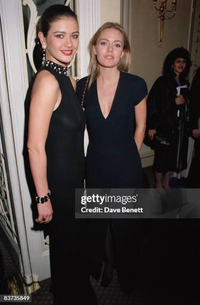 Actresses Catherine Zeta-Jones and Patsy Kensit at the BAFTAs, 22nd March 1992.