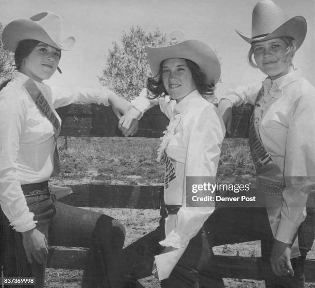 To Reign Over Lincoln County Fair Miss Cheryl Feddern, center, of Limon, Colo., will reign over fair which starts Thursday at Hugo, Colo., and ends...