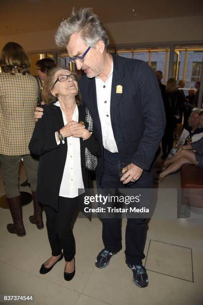 Nicola Lubitsch and Wim Wenders during the UFA Filmnaechte Berlin Reception on August 22, 2015 in Berlin, Germany.