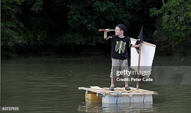 Telescope Pattern Raft Pirate Kid Telescope Photos and Premium High Res Pictures - Getty Images