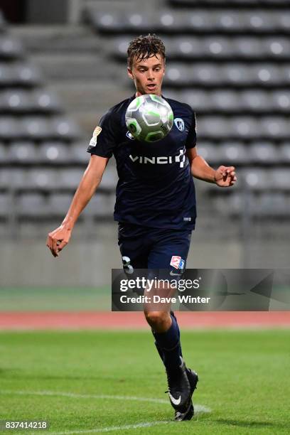 Gregoire Pineau of Paris FC during the French League Cup match between Paris FC and Clermont Foot at Stade Charlety on August 22, 2017 in Paris,...