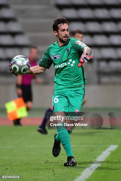 Thomas Aupic of Paris FC during the French League Cup match between Paris FC and Clermont Foot at Stade Charlety on August 22, 2017 in Paris, France.