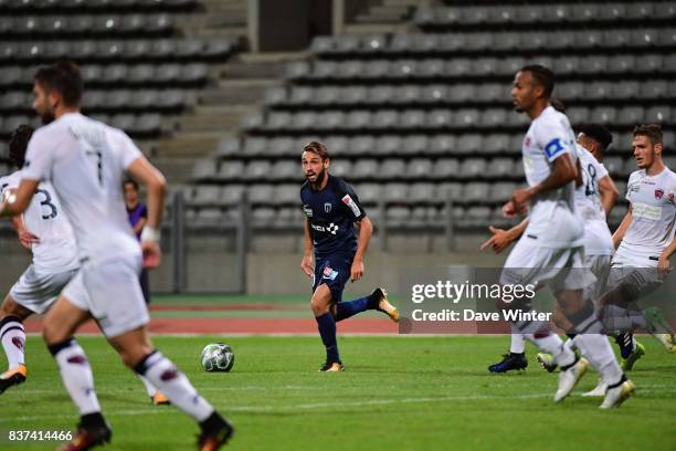 Julien Lopez of Paris FC during the French League Cup match between Paris FC and Clermont Foot at Stade Charlety on August 22, 2017 in Paris, France.