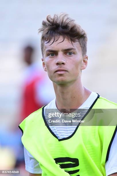 Gregoire Pineau of Paris FC during the French League Cup match between Paris FC and Clermont Foot at Stade Charlety on August 22, 2017 in Paris,...