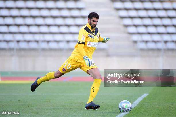 Mehdi Jeannin of Clermont during the French League Cup match between Paris FC and Clermont Foot at Stade Charlety on August 22, 2017 in Paris, France.