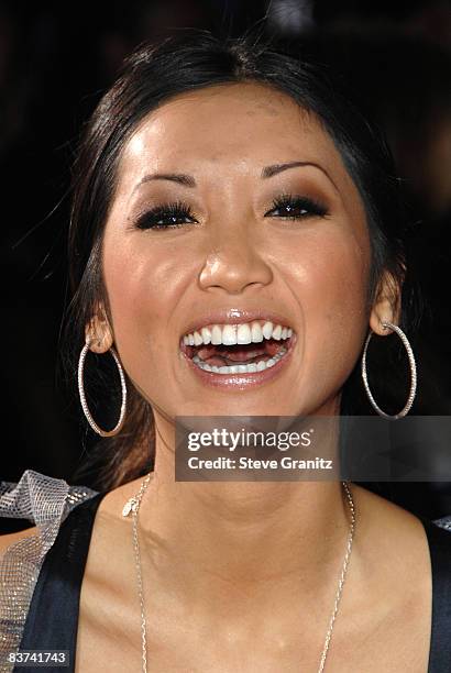 Brenda Song arrives at the Los Angeles premiere of "Twilight" at the Mann Village and Bruin Theaters on November 17, 2008 in Westwood, California.