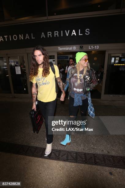 Singer Ke$ha and Brad Ashenfelter are seen on August 22, 2017 in Los Angeles, CA.