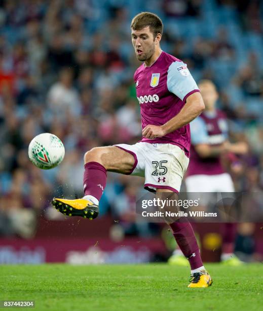 Gary Gardner of Aston Villa during the Carabao Cup Second Round match between Aston Villa and Wigan Athletic at the Villa Park on August 22, 2017 in...