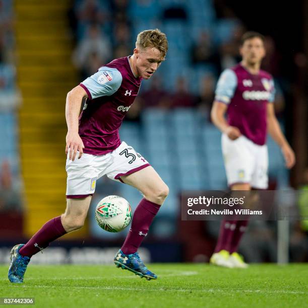 Jake Doyle Hayes of Aston Villa during the Carabao Cup Second Round match between Aston Villa and Wigan Athletic at the Villa Park on August 22, 2017...