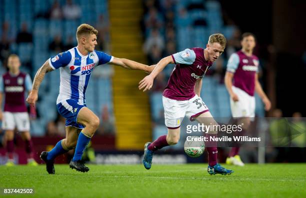 Jake Doyle Hayes of Aston Villa during the Carabao Cup Second Round match between Aston Villa and Wigan Athletic at the Villa Park on August 22, 2017...