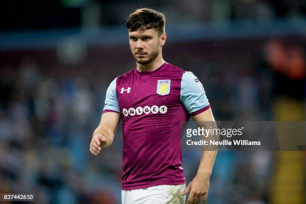 Scott Hogan of Aston Villa during the Carabao Cup Second Round match between Aston Villa and Wigan Athletic at the Villa Park on August 22, 2017 in...