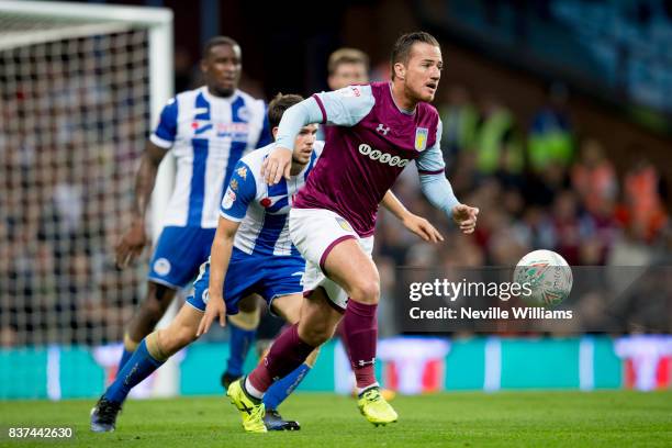 Ross McCormack of Aston Villa during the Carabao Cup Second Round match between Aston Villa and Wigan Athletic at the Villa Park on August 22, 2017...