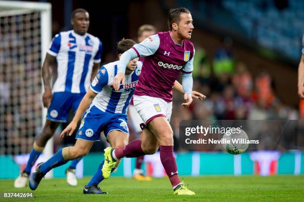 Ross McCormack of Aston Villa during the Carabao Cup Second Round match between Aston Villa and Wigan Athletic at the Villa Park on August 22, 2017...