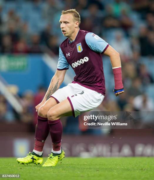 Ritchie De Laet of Aston Villa during the Carabao Cup Second Round match between Aston Villa and Wigan Athletic at the Villa Park on August 22, 2017...