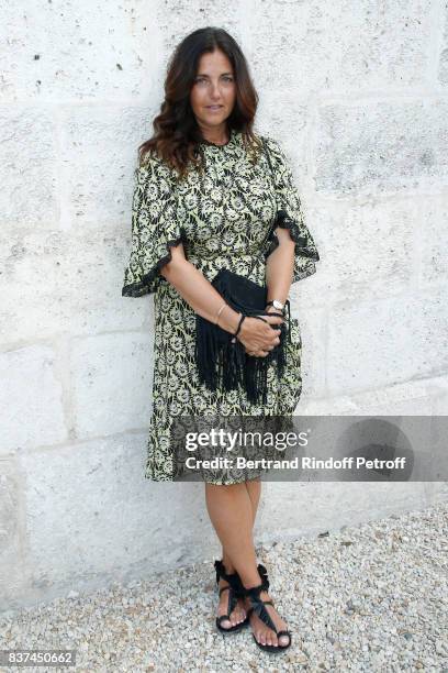 President of the Student Jury, actress Cristiana Reali, dressed in Prada, attends the 10th Angouleme French-Speaking Film Festival : Day One on...