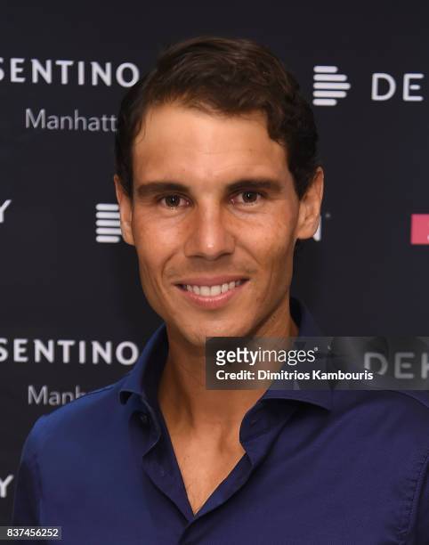 Rafael Nadal co-hosts exclusive cocktail event with Cosentino at Cosentino City Manhattan on August 22, 2017 in New York City.
