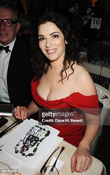 Nigella Lawson attends the Chaos Point Gala Dinner where Vivienne Westwood will present her Gold Label Collection in collaboration with the London...