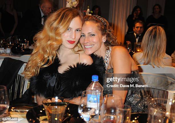 Charlotte and Andrea Dellal attend the Chaos Point Gala Dinner where Vivienne Westwood will present her Gold Label Collection in collaboration with...