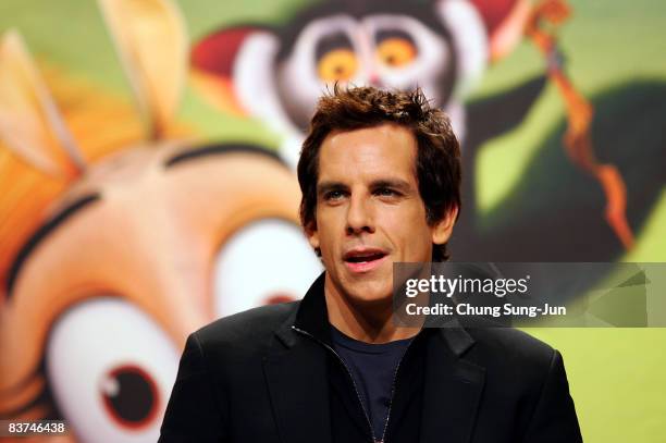 Actor Ben Stiller attends the "Madagascar Escape 2 Africa" press conference at Shilla Hotel in Seoul, South Korea. The film will open on January 8,...