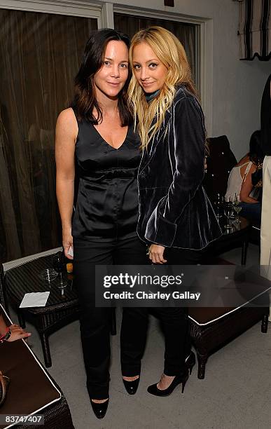 Tracy Paul and Nicole Richie pose as Tracy Paul & Company presents cocktails and shoes from spain and Miss Davenporte, hosted by Estee Stanley and...