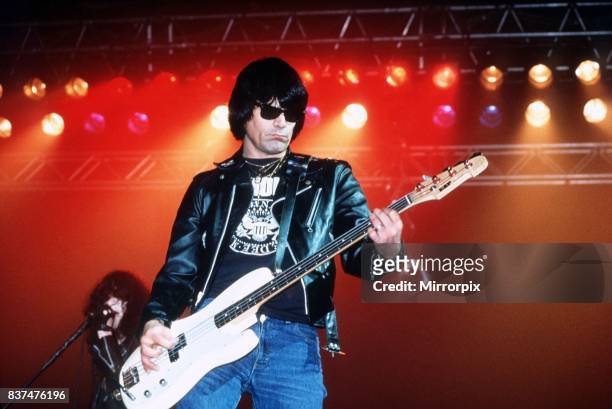 The Ramones - Rock Group - August 1988 playing at the Reading Rock Festival.