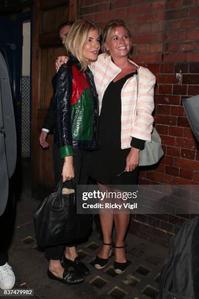 Sienna Miller leaving Apollo Theatre after her performance in "Cat on a Hot Tin Roof" on August 22, 2017 in London, England.