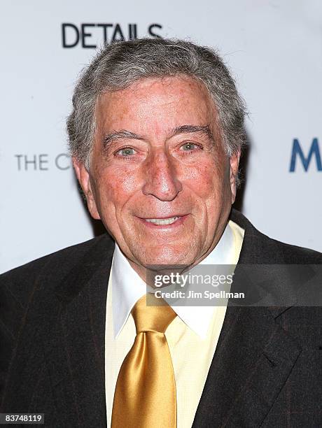 Singer Tony Bennett attends the Cinema Society and Details screening of "Milk" at the Landmark Sunshine Theater on November 18, 2008 in New York City.