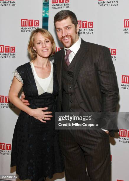 Mary Stuart Masterson and husband Jeremy Davidson attend the opening night celebration of Manhattan Theatre Club's "Back Back Back" at Mickey...