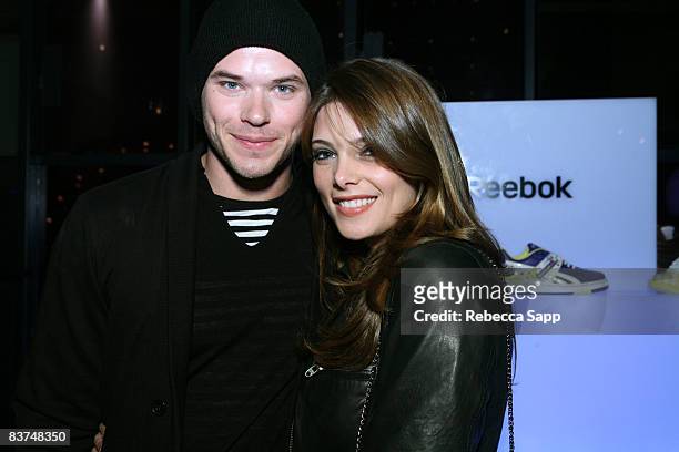 Actor Kellan Lutz and actress Ashley Greene attend Reebok 2009 Collection Preview at STK on November 18, 2008 in Los Angeles, California.