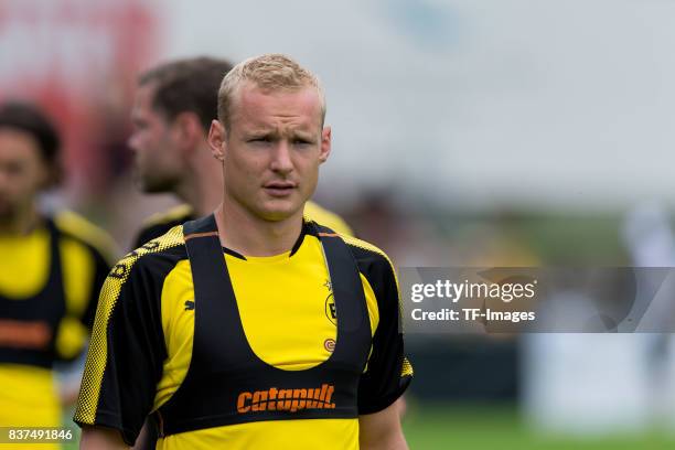 Sebastian Rode of Dortmund looks on during a training session as part of the training camp on July 31, 2017 in Bad Ragaz, Switzerland.