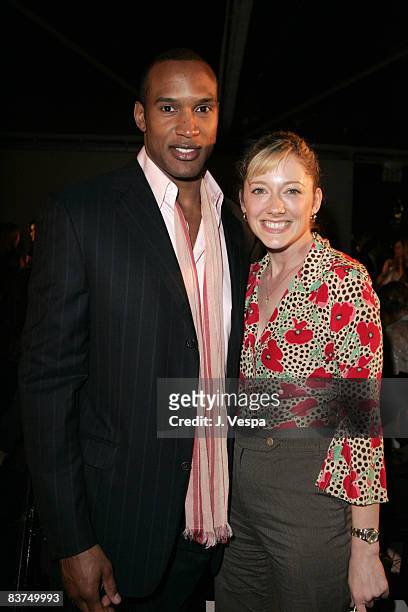 Henry Simmons and Judy Greer